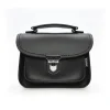 Zatchels Handmade Leather Luna Black Small Handbag- Bags