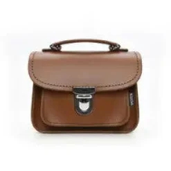 Zatchels Handmade Leather Luna Chestnut Small Handbag- Bags