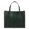 Zatchels Handmade Leather Shopper - Ivy Green- Bags