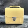 Zatchels Handmade Leather Sugarcube Plus - Primrose Yellow- Bags