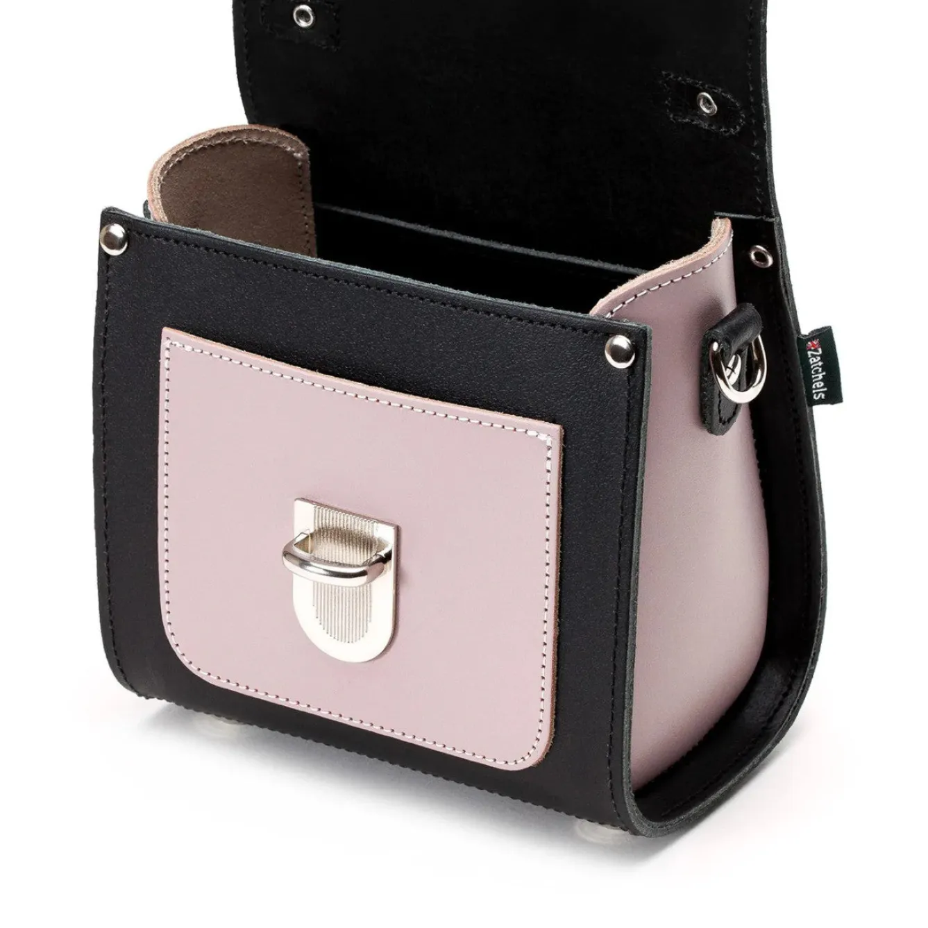 Zatchels Handmade Leather Sugarcube Plus - Rose Truffle- Bags