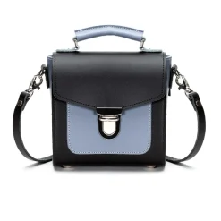 Zatchels Handmade Leather Sugarcube Plus - Blue Noir- Bags