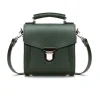 Zatchels Handmade Leather Sugarcube Plus Handbag - Ivy Green- Bags