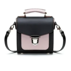 Zatchels Handmade Leather Sugarcube Rose Truffle Small Handbag- Bags