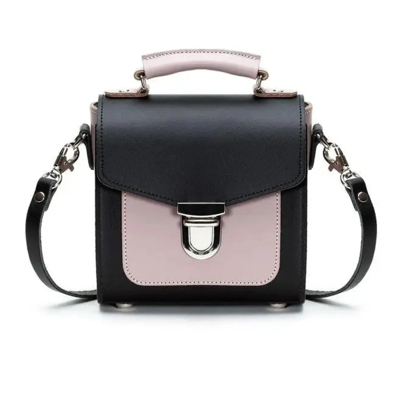 Zatchels Handmade Leather Sugarcube Rose Truffle Small Handbag- Bags