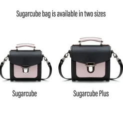 Zatchels Handmade Leather Sugarcube Rose Truffle Small Handbag- Bags