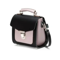 Zatchels Handmade Leather Sugarcube Rose Truffle Small Handbag- Bags