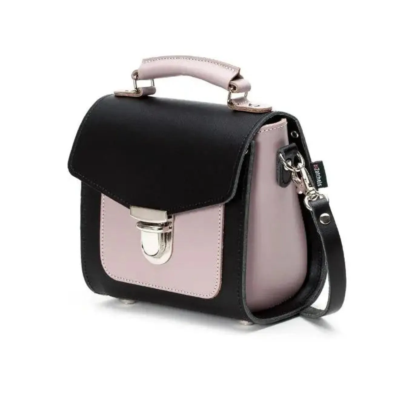 Zatchels Handmade Leather Sugarcube Rose Truffle Small Handbag- Bags