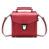 Zatchels Handmade Leather Sugarcube Red Small Handbag- Bags