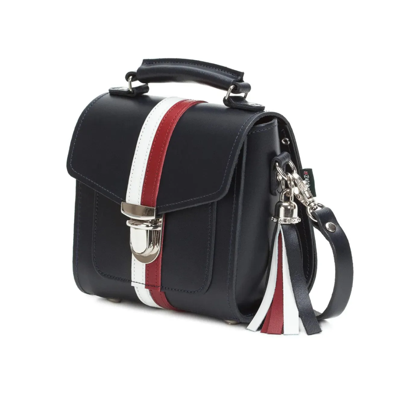 Zatchels Handmade Leather Sugarcube British Edit Small Handbag- Bags